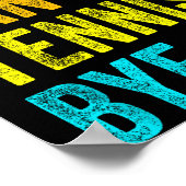 Sorry Can't Tennis Bye Teacher Student Funny Tenni ポスター (角)