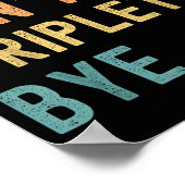 Sorry Cant Triplets Bye Busy Tired Parents Toddler ポスター (角)