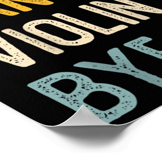 Sorry Can't Violin Bye Shirts Funny Violin Lovers  ポスター (角)