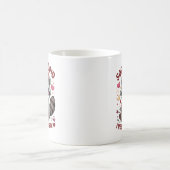 "Sorry Cupid, I've Been Feral" — Cute Raccoon  コーヒーマグカップ (中央)