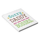 Sorry Daddy - 2ボス ノートパッド (アングル)