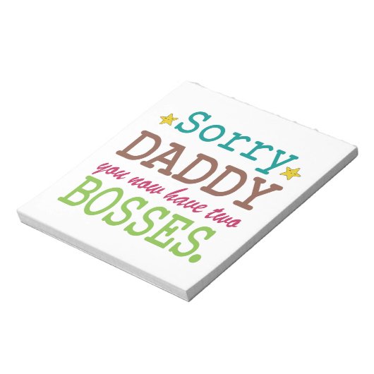 Sorry Daddy - 2ボス ノートパッド (回転)