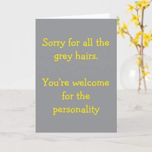 Sorry for カード (黄色い花)