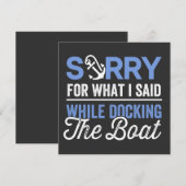Sorry for what I said while docking the boat funny 招待状 (正面/裏面)
