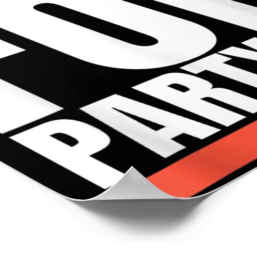 Sorry Funny For Partying Present, Valentines Day  ポスター (角)