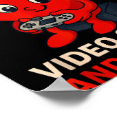 Sorry Girls Love Video Games And My Mom Valentines ポスター (角)