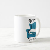 Sorry Got Plans Funny Cat Lover Gift  コーヒーマグカップ (正面右)