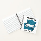 Sorry Got Plans Funny Cat Lover Gift  ノートブック (内部)