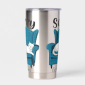 Sorry Got Plans Funny Cat Lover Gift  保温保冷タンブラー (左面)