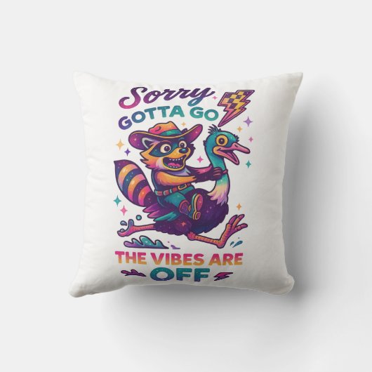 Sorry Gotta Go.... クッション (裏面)