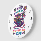 Sorry Gotta Go.... ラージ壁時計 (傾斜)