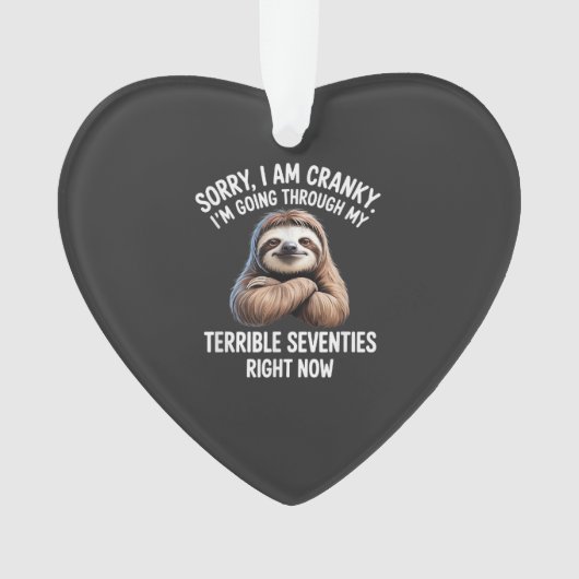 Sorry I Am Cranky I'm Going Through My Terrible Se オーナメント (正面)