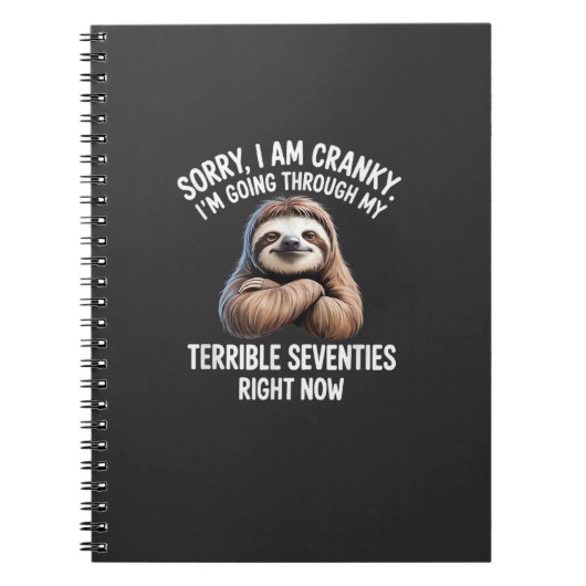 Sorry I Am Cranky I'm Going Through My Terrible Se ノートブック (正面)