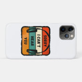 Sorry I can’t hear you - Retro Headphones Case-Mate iPhoneケース (裏面(横))