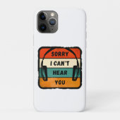 Sorry I can’t hear you - Retro Headphones Case-Mate iPhoneケース (裏)