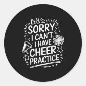 Sorry I Can't I Have Cheer Practice, Cheering Chee ラウンドシール (正面)