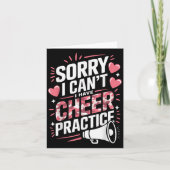 Sorry I Can't I Have Cheer Practice Cheerleader  カード (正面)