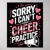 Sorry I Can't I Have Cheer Practice Cheerleader  ポスター (正面)
