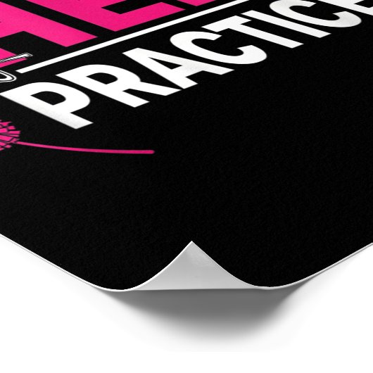 Sorry I Can't I Have Cheer Practice Cheerleader Ch ポスター (角)