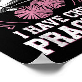 Sorry I Can't I Have Cheer Practice Cheerleader Ch ポスター (角)