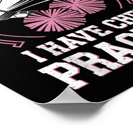Sorry I Can't I Have Cheer Practice Cheerleader Ch ポスター (角)