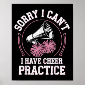 Sorry I Can't I Have Cheer Practice Cheerleader Ch ポスター (正面)