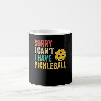 Sorry I Can't I Have Pickleball コーヒーマグカップ