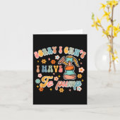 Sorry I Can't I Have To Pump Funny Breastfeeding M カード (黄色い花)