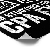 Sorry I Can't I'm Studying For The Cpa Exam - Cpa ポスター (角)