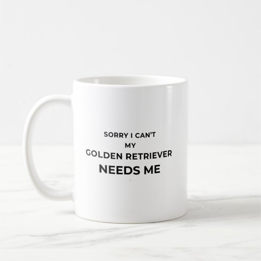 Sorry I Can't... - White mug コーヒーマグカップ (左)