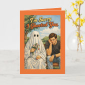 Sorry I Ghosted Apology (Woman to Man) カード (黄色い花)