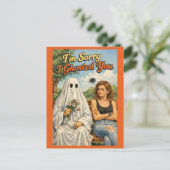 Sorry I Ghosted You Funny Apology Card-Personalize ポストカード (スタンド正面)