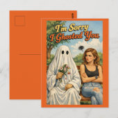 Sorry I Ghosted You Funny Apology Card-Personalize ポストカード (正面/裏面)