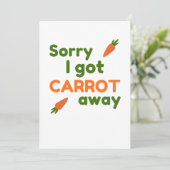 Sorry I Got Carrot Away カード (スタンド正面)