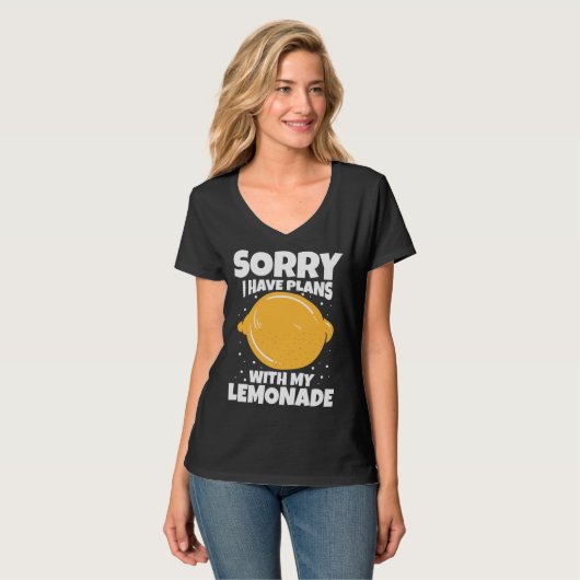 Sorry I Have Plans With My Lemonade Tシャツ (正面フル)