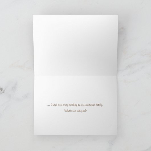 "sorry i haven't written" greeting card  カード (内部)