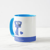 Sorry I’m Late Dog Stuff Mug – Cute Pup Illustrati マグカップ (正面左)