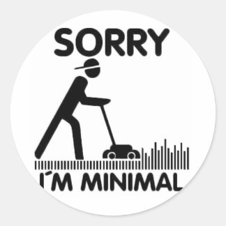 Sorry  i´m minimal ラウンドシール