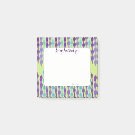 Sorry I missed you customize texts ポストイット (正面)