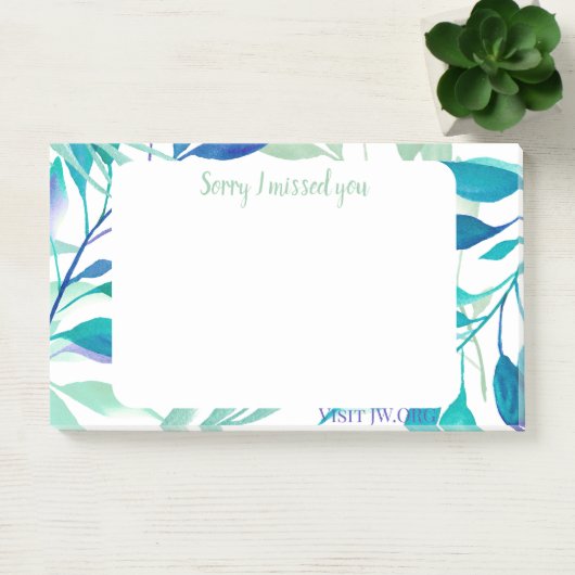 Sorry I missed you. Visit Jw.org  ポストイット (オフィス)