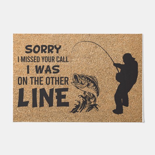 Sorry I Missed Your Call Fisher ドアマット (正面)