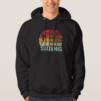 Sorry I wasn't Listening Snow Skier and retro snow パーカ