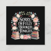 Sorry I'M Fully Booked Tonight  エンクロージャーカード (裏面)