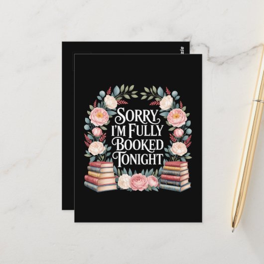 Sorry I'M Fully Booked Tonight  ポストカード (正面/裏面インサイチュ)