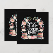 Sorry I'M Fully Booked Tonight メニュー (正面/裏面)