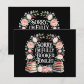 Sorry I'M Fully Booked Tonight  招待状 (正面/裏面)
