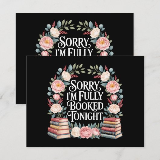 Sorry I'M Fully Booked Tonight  招待状 (正面/裏面)