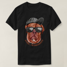 SORRY I'M INDOGNITO (フレンチ・マスティフ) ふざけた犬 Tシャツ