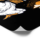 Sorry I'm Late Funny Goose Christian Bible Verse F ポスター (角)