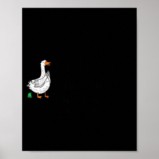 Sorry I'm Late Funny Goose Christian Bible Verse F ポスター (正面)